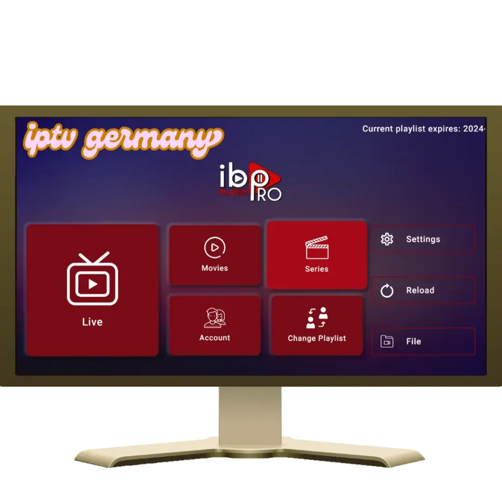 IPTV Germany Box für flexibles Fernsehen in Deutschland, hochwertige Bildqualität und große Senderauswahl.