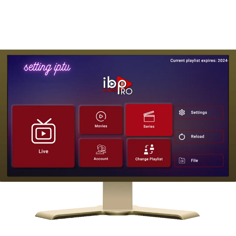 Settings menu for configuring IPTV on a Smart-TV.